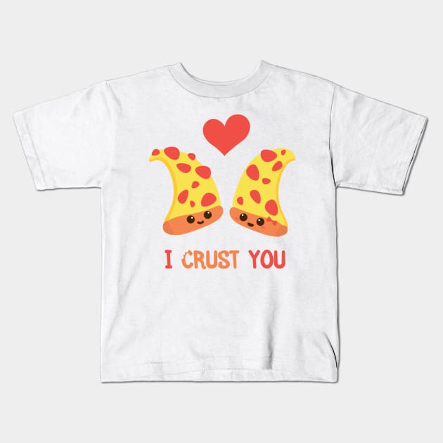 Pizza Slice Couple | Valentine's Day | Romantic Gift Ideas Kids T-Shirt by Fluffy-Vectors